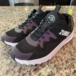 Women’s Zumba Air Stomp Classic Shoes Sneakers Black Z1F000034 Size 10